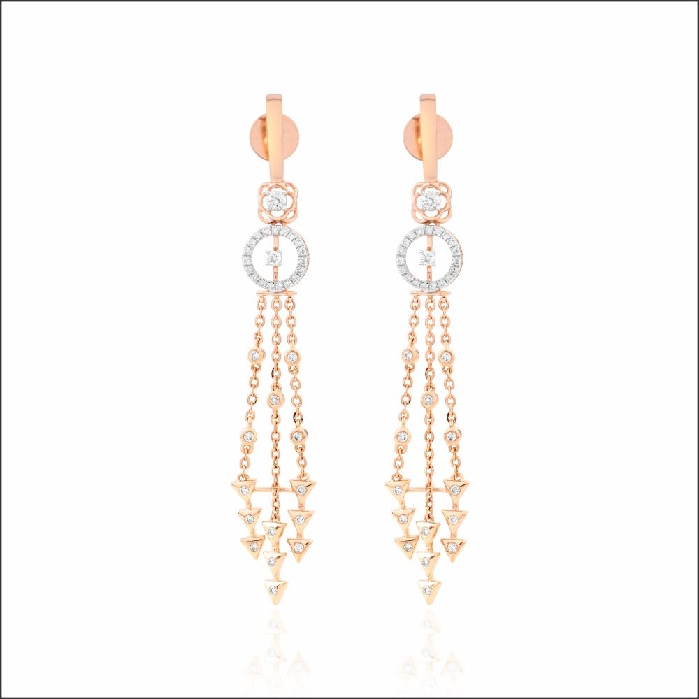 Dancing Sparkle Diamond Latkan Earrings