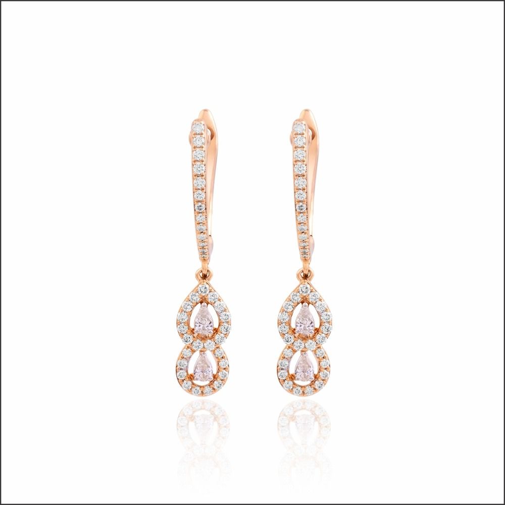 Sparkling Teardrop Diamond Earrings