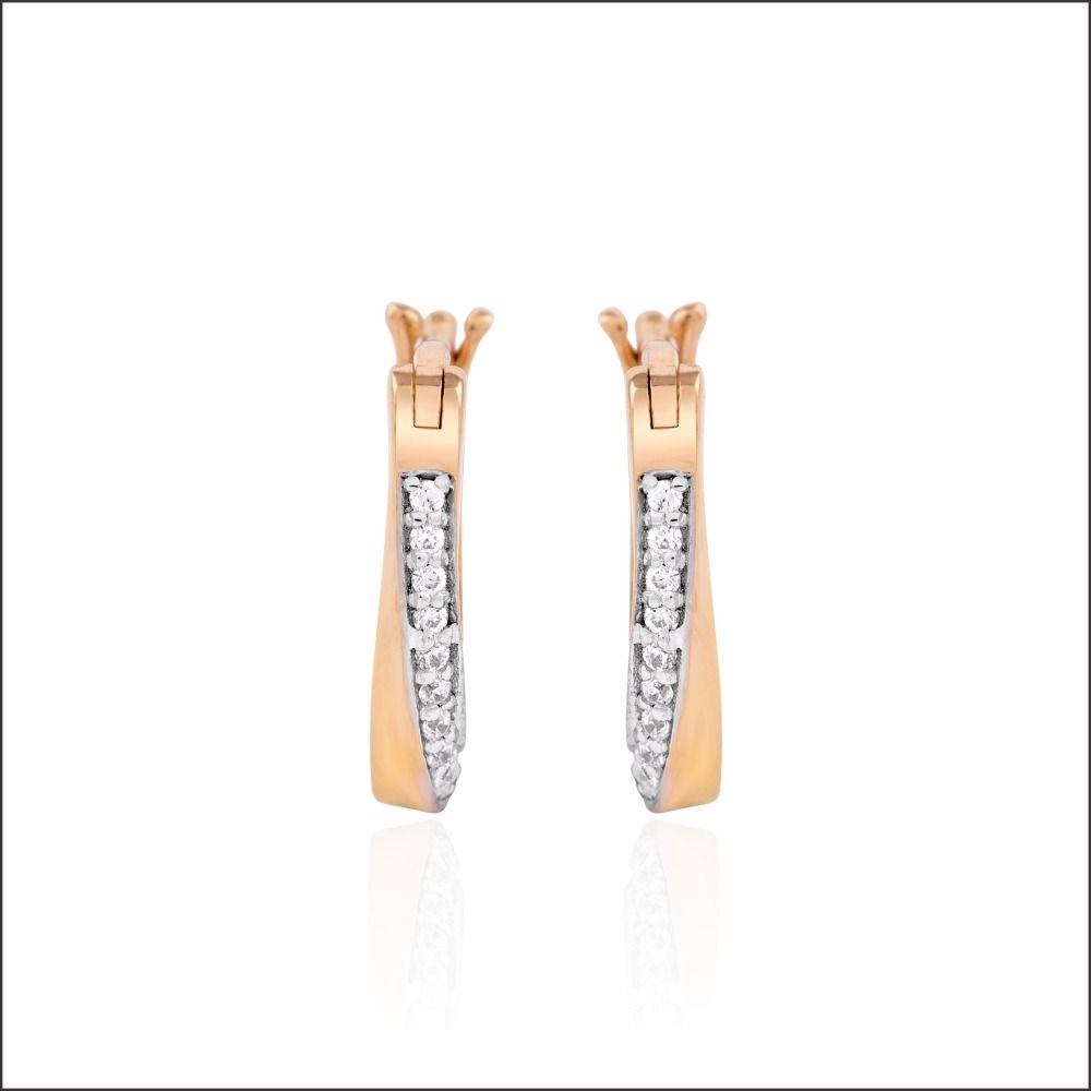 Timeless Beauty Rose Gold Hoop Earrings 