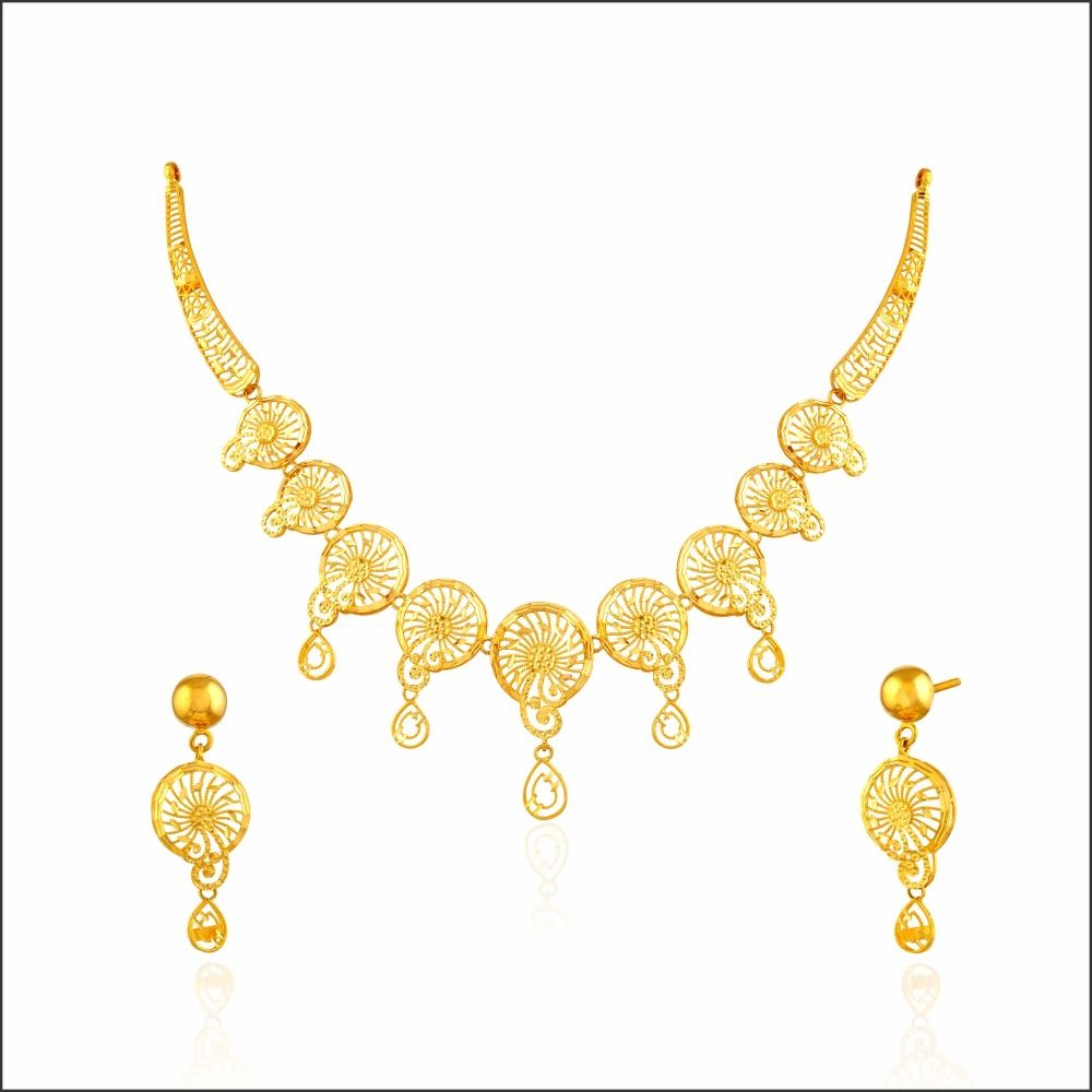 Ethereal Allure Gold Necklace Set