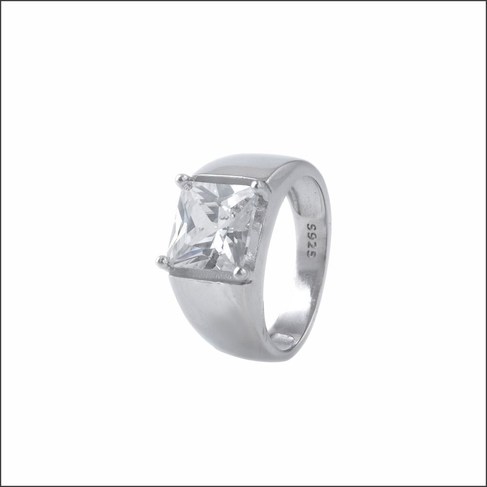 Dazzling Glow Silver Ring