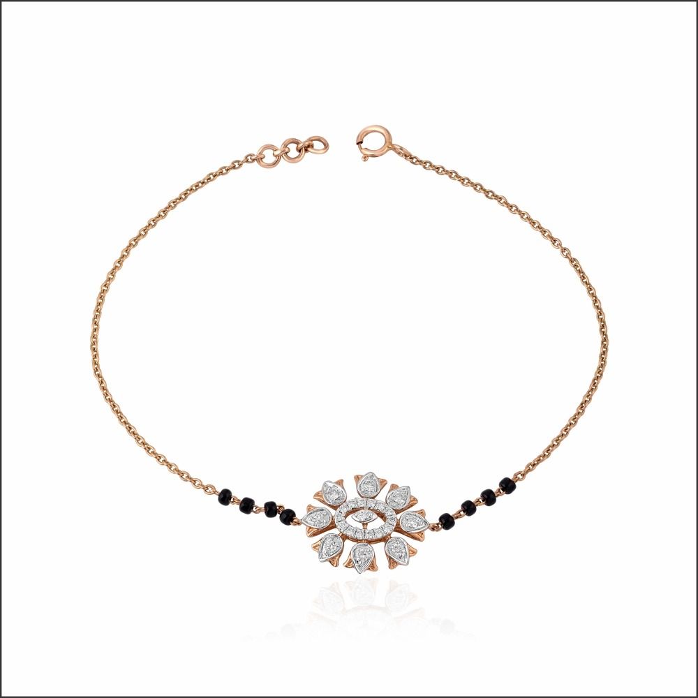 Sparkling Radiance Diamond Mangalsutra Bracelet