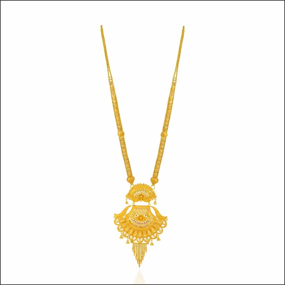 Classic Statement Gold Long Necklace  