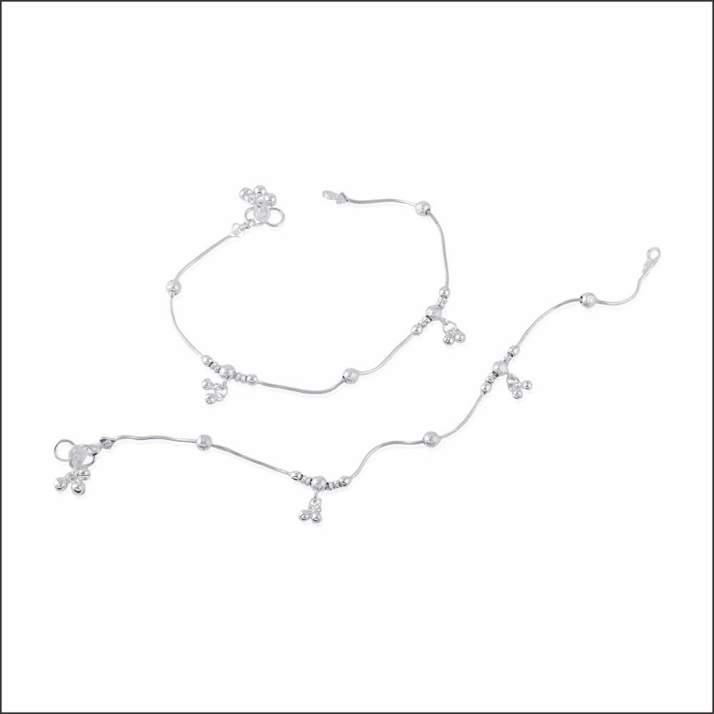 Glorious Delight Silver Payal