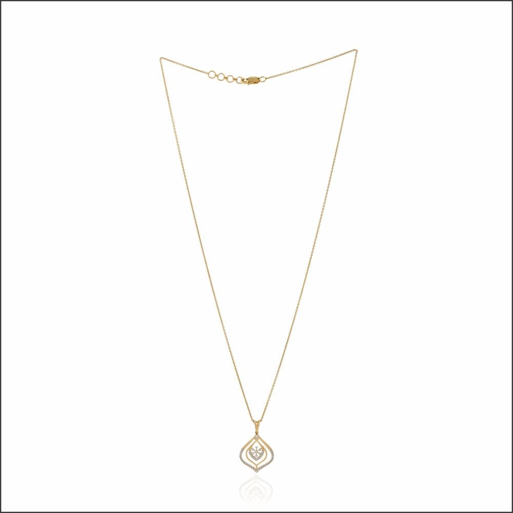 Dazzling Drop Diamond Pendant 