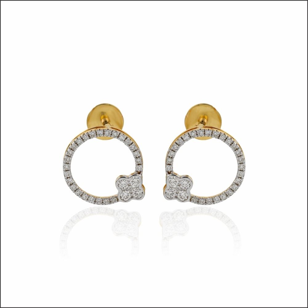 Graceful Minimalism Diamond Earrings