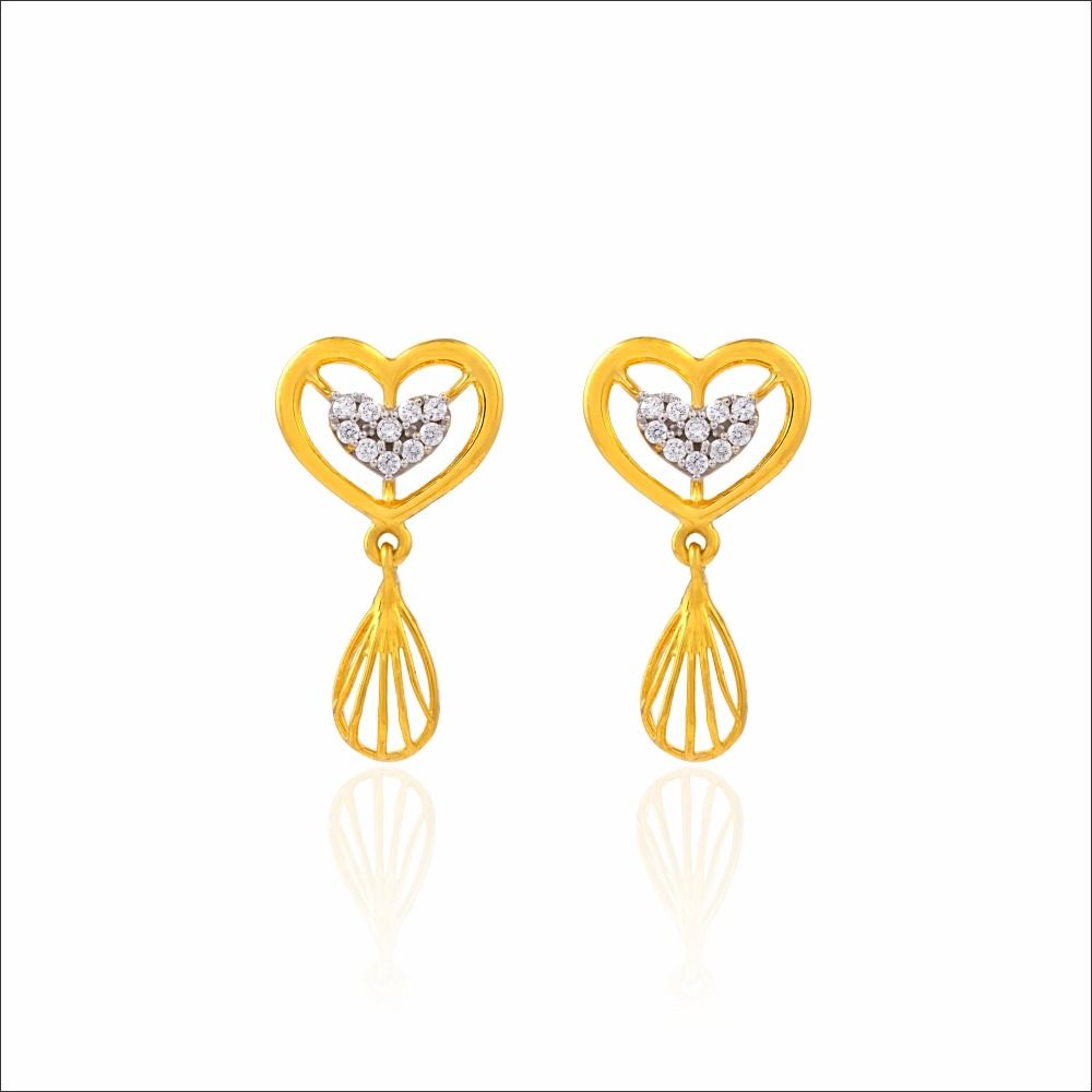 Eternal Heart Gold Earrings