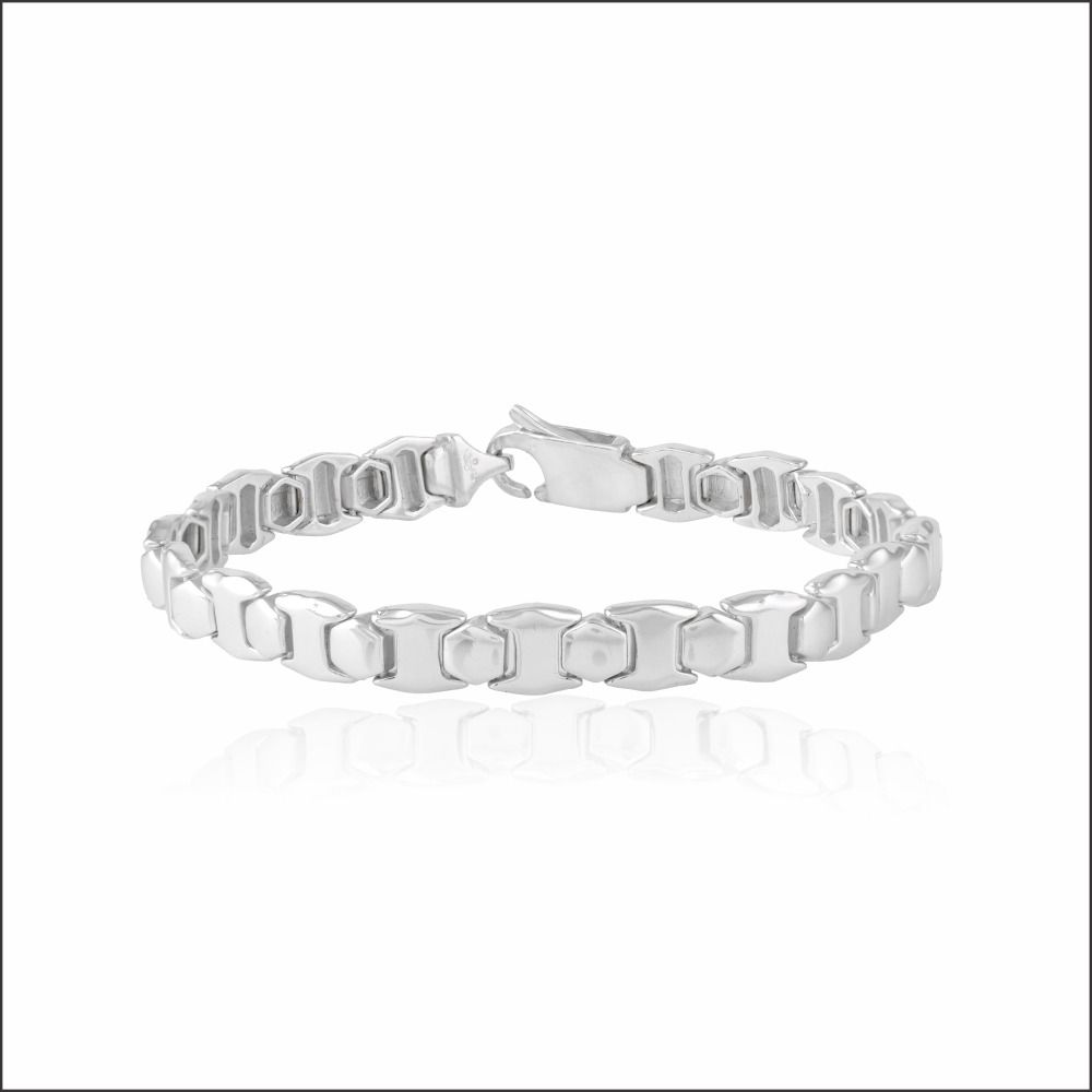 Bold Opulence Sterling Silver Bracelet