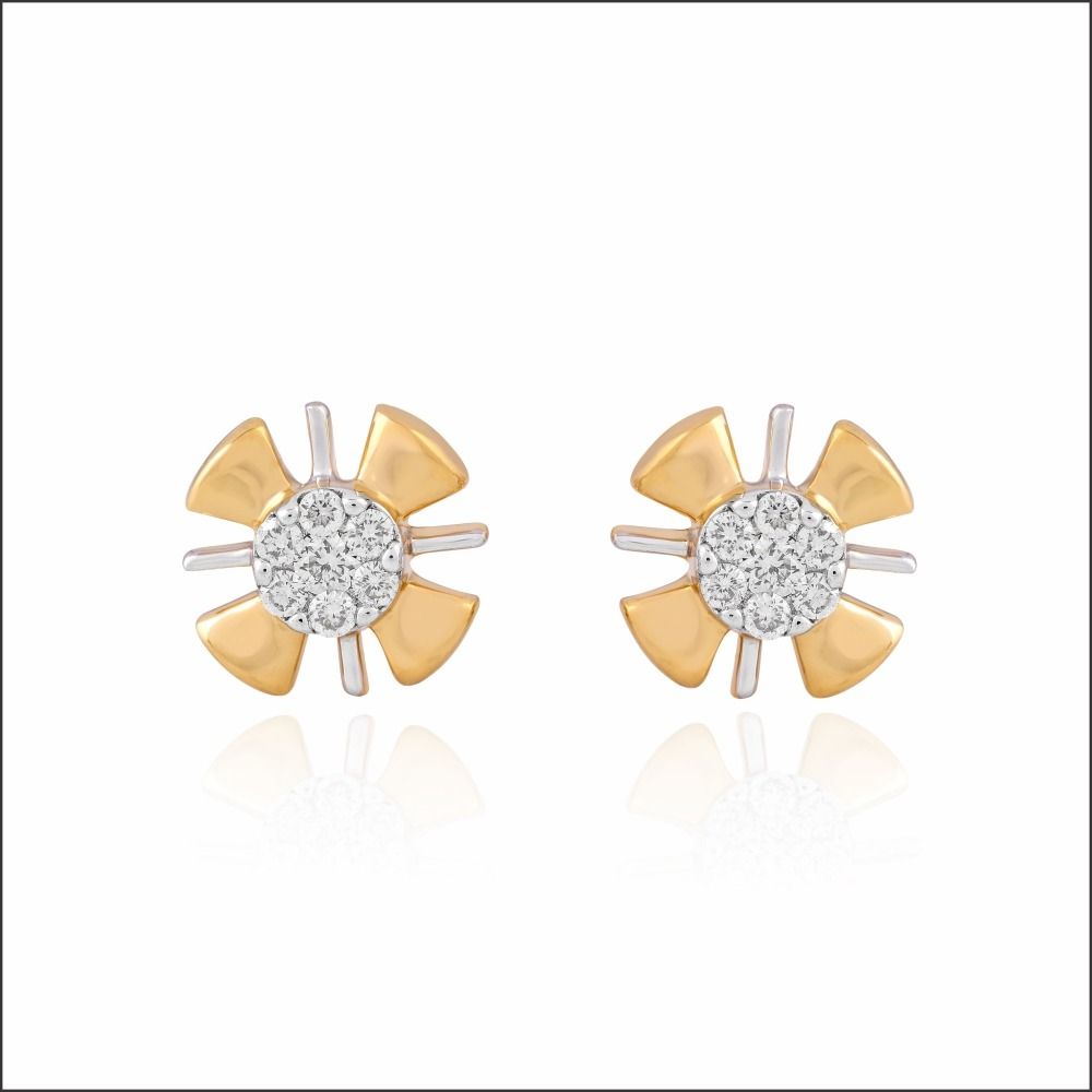 Floral Symphony Diamond Earrings