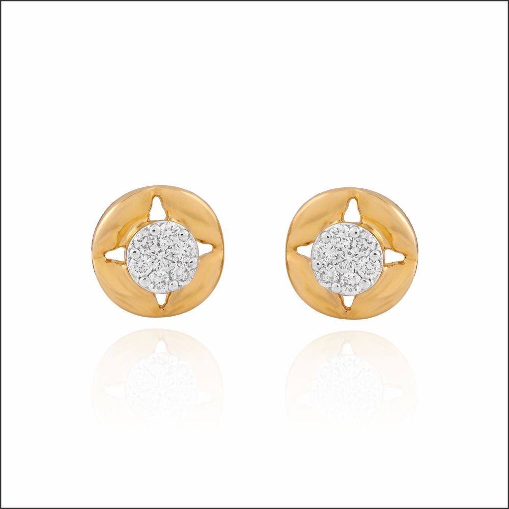 Soft Minimalism Diamond Earrings
