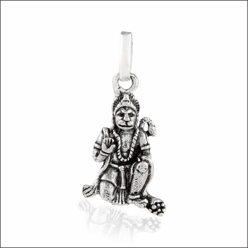Artistic Grace Lord Hanuman Sterling Silver Locket