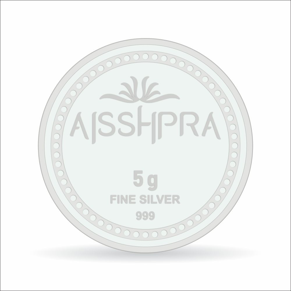 Aisshpra 999 Purity 5 gram Precious Fine Silver Coin Perfect Gift For Every Occasion