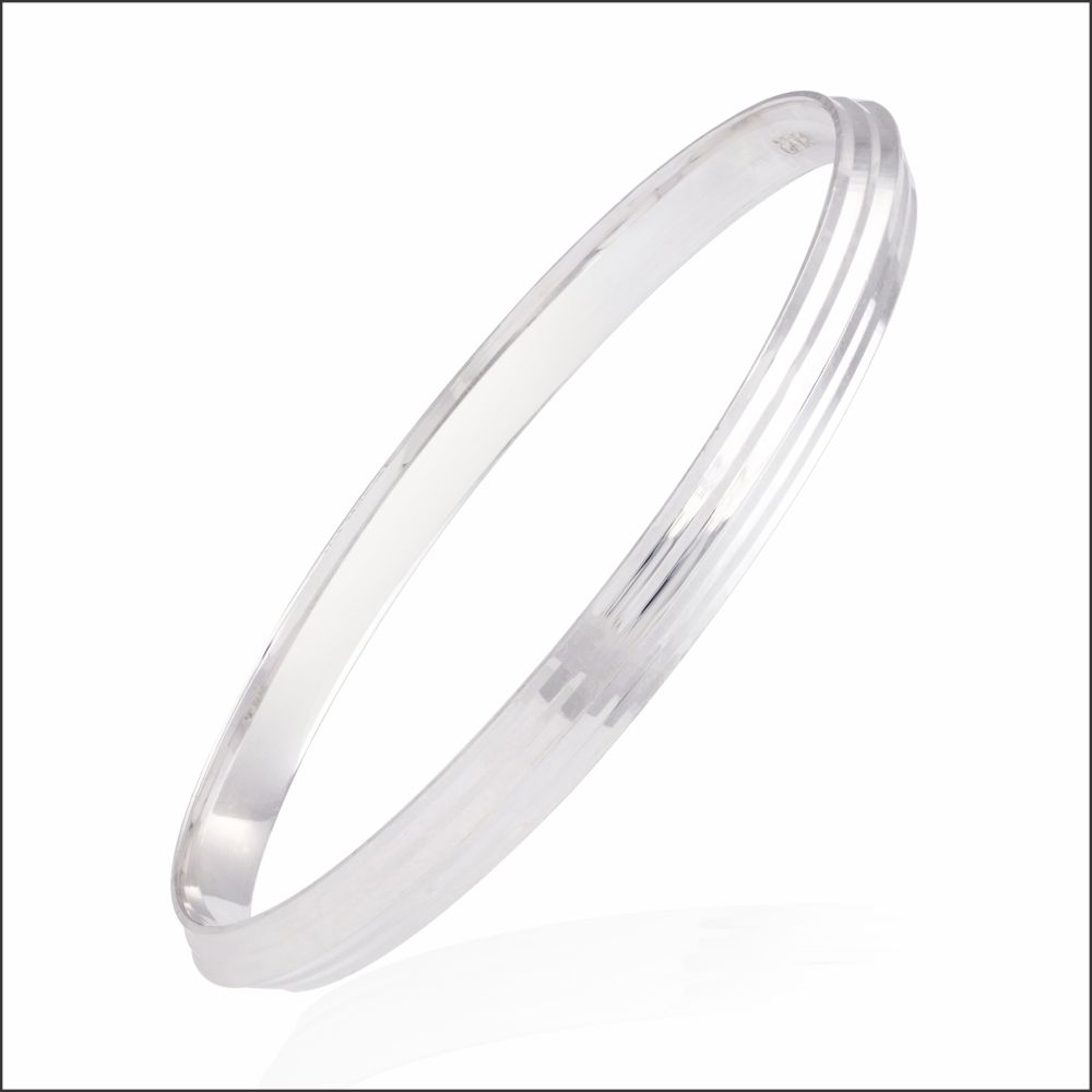 Aisshpra 92.5 Sterling Silver Kada Stylish Party Wear Jewellery for Men