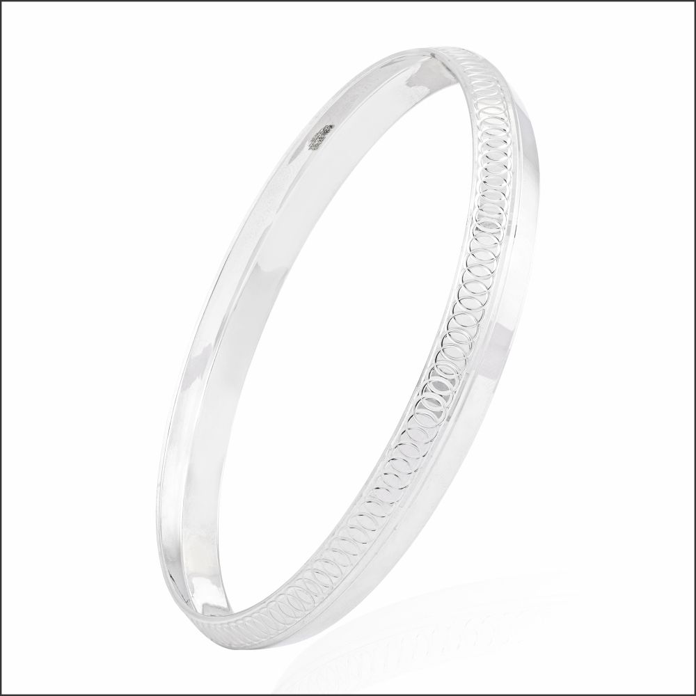 Aisshpra Pt 95 Platinum Kada Traditional Wear Jewellery For Men Modern Design