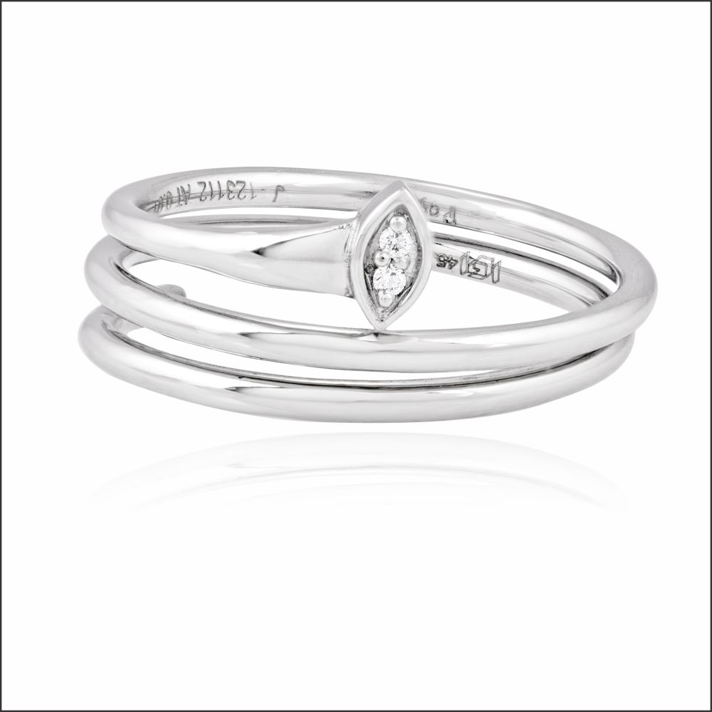 Aisshpra Pt 95 Platinum Diamond Ring for Women Stylish Party-Wear Jewellery