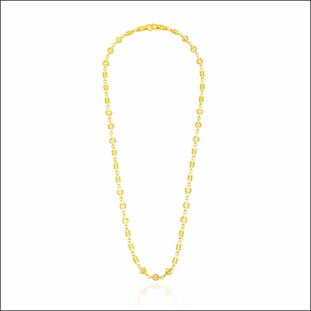 Aisshpra Coimbatore Style Gold Chain in 18 Kt Daily Wear Jewellery for Women