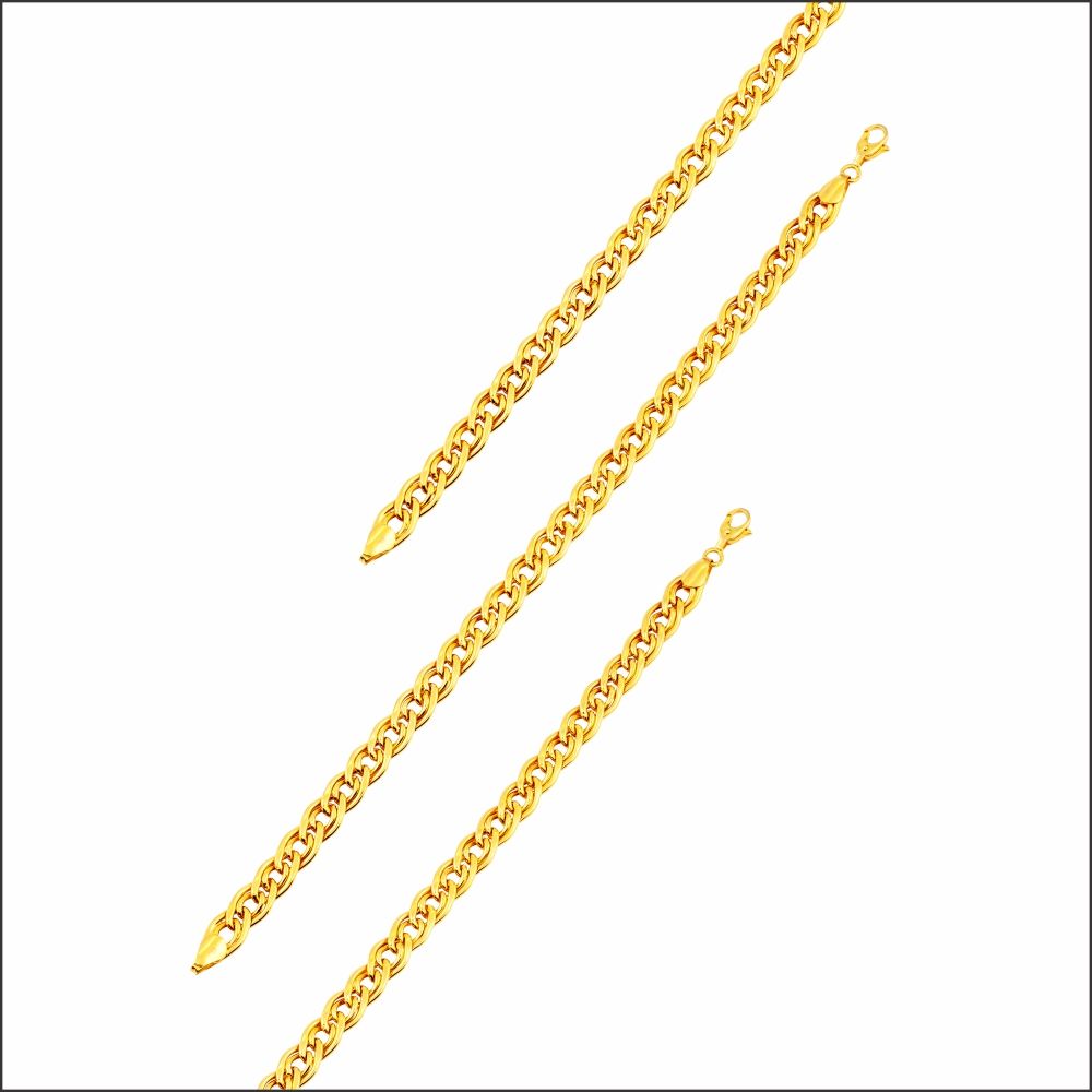 Aisshpra Gold Gents Bracelet in 18 Kt Stylish Casual Wear Jewellery