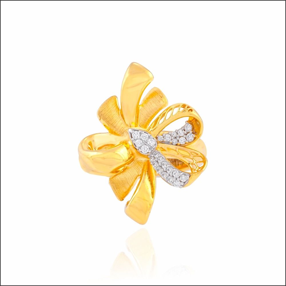 Aisshpra Classic Gold Ring in 18 Kt Stylish Daily Wear Jewellery for Women