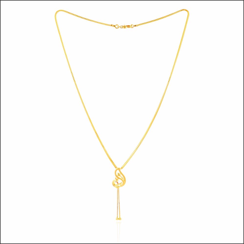 Aisshpra Lightweight Gold Necklace in 18 Kt Casual Wear or Party Wear Jewellery for Women