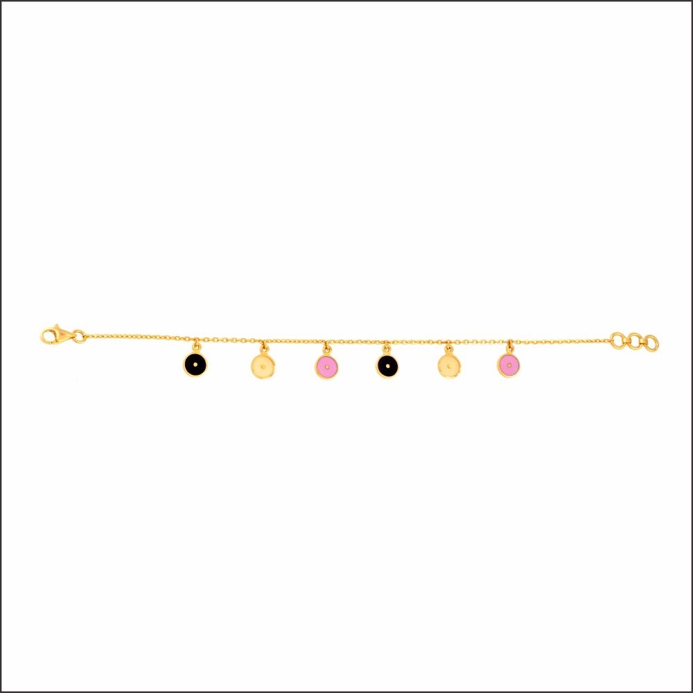 Aisshpra Meena Design Gold Bracelet in 22 Kt Casual Wear Jewellery for Women