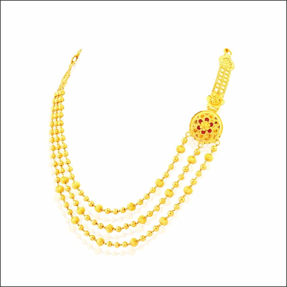 Aisshpra Matarmala Design Gold Necklace in 22 Kt Party Wear Jewellery for Women 