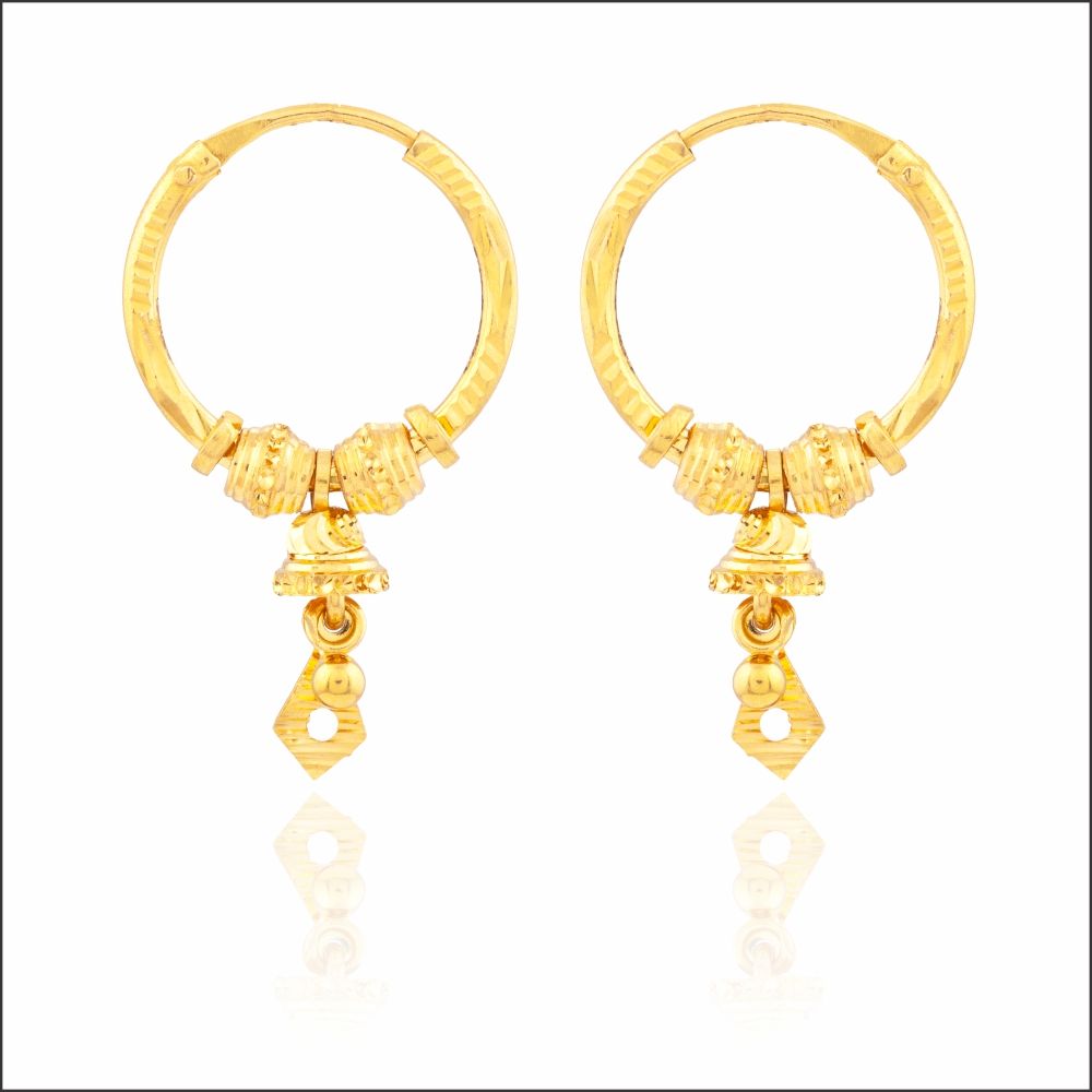 Aisshpra Classy Gold Drop Earrings in 18 Kt Stylish Party Wear Jewellery for Women