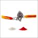Timeless Bond Morpankh Design 925 Stamped Silver Rakhi