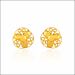 Mesmerising Blooms Yellow Gold Stud Earrings