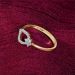 Graceful Pear Pavé Diamond Ring