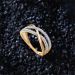 Criss-Cross Pavé Set Diamond Ring
