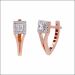 Chic Opulence Rose Gold Earrings