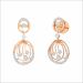 Opulent Loop Diamond Necklace Earrings