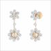 Floral Blossoms Diamond Necklace Earrings