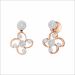Modern Swirl Diamond Necklace Earrings