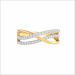 Criss-Cross Pavé Set Diamond Ring