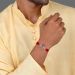 Divine Krishna with Pankhuri 92.5 Stamped Silver Rakhi