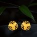 Mesmerising Blooms Yellow Gold Stud Earrings