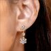 Graceful Blossom Diamond Necklace Earrings