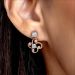 Modern Swirl Diamond Necklace Earrings