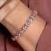 Exquisite Heart Motif Design Diamond Bracelet