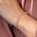 Dazzling Triple-Strand Design Diamond Bracelet