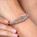 Intricate Filigree Rose Gold Diamond Bracelet