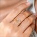 Radiant Curve Pavé Set Diamond Ring