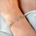 Floral Fusion Link Diamond Bracelet