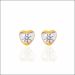 Novel Grace Yellow Gold Stud Earrings