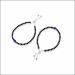 Elegant Black Bead Silver Nazariya Bracelet