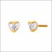 Novel Grace Yellow Gold Stud Earrings