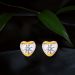 Novel Grace Yellow Gold Stud Earrings