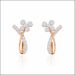 Delicate Flower-Inspired Diamond Earrings