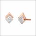 Classic Love Rose Gold Stud Earrings 